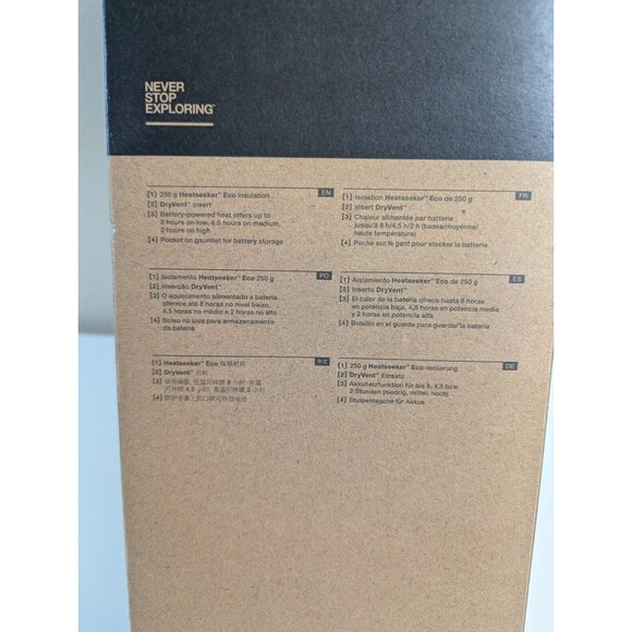 $250 The North Face Heated Montana Inferno Etip Gloves Battery Power NEW SZ Med - Picture 5 of 6